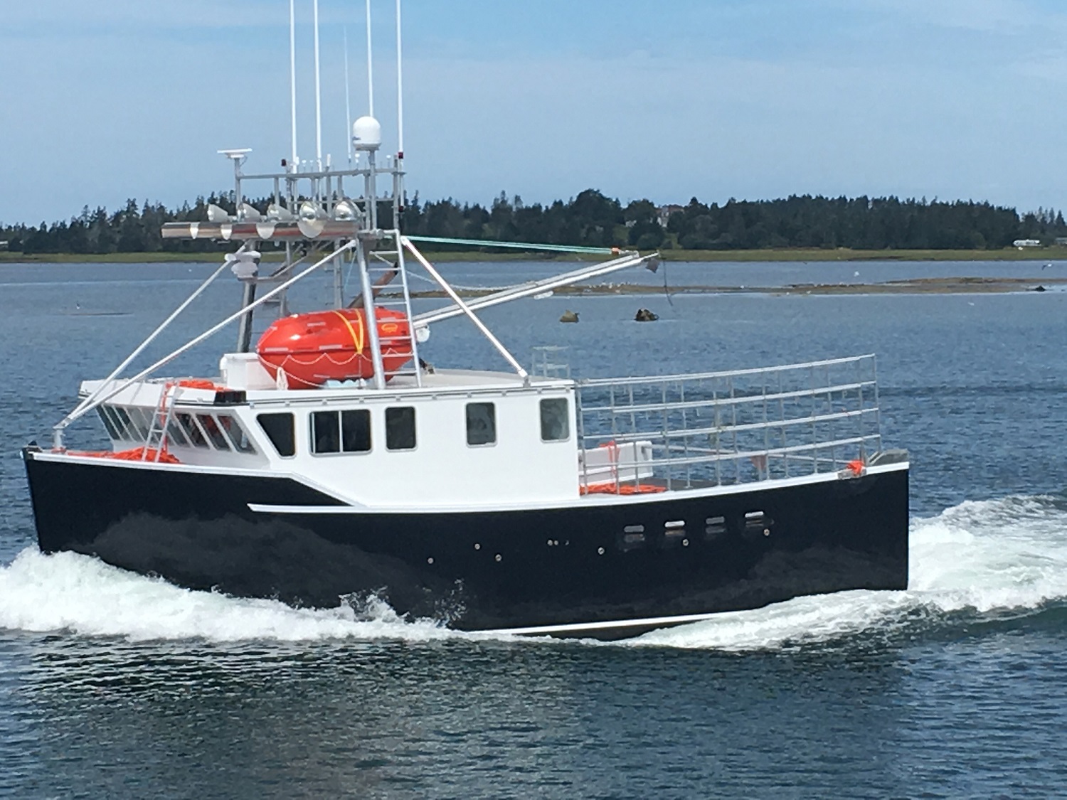 Lobster boat powered by Cummins