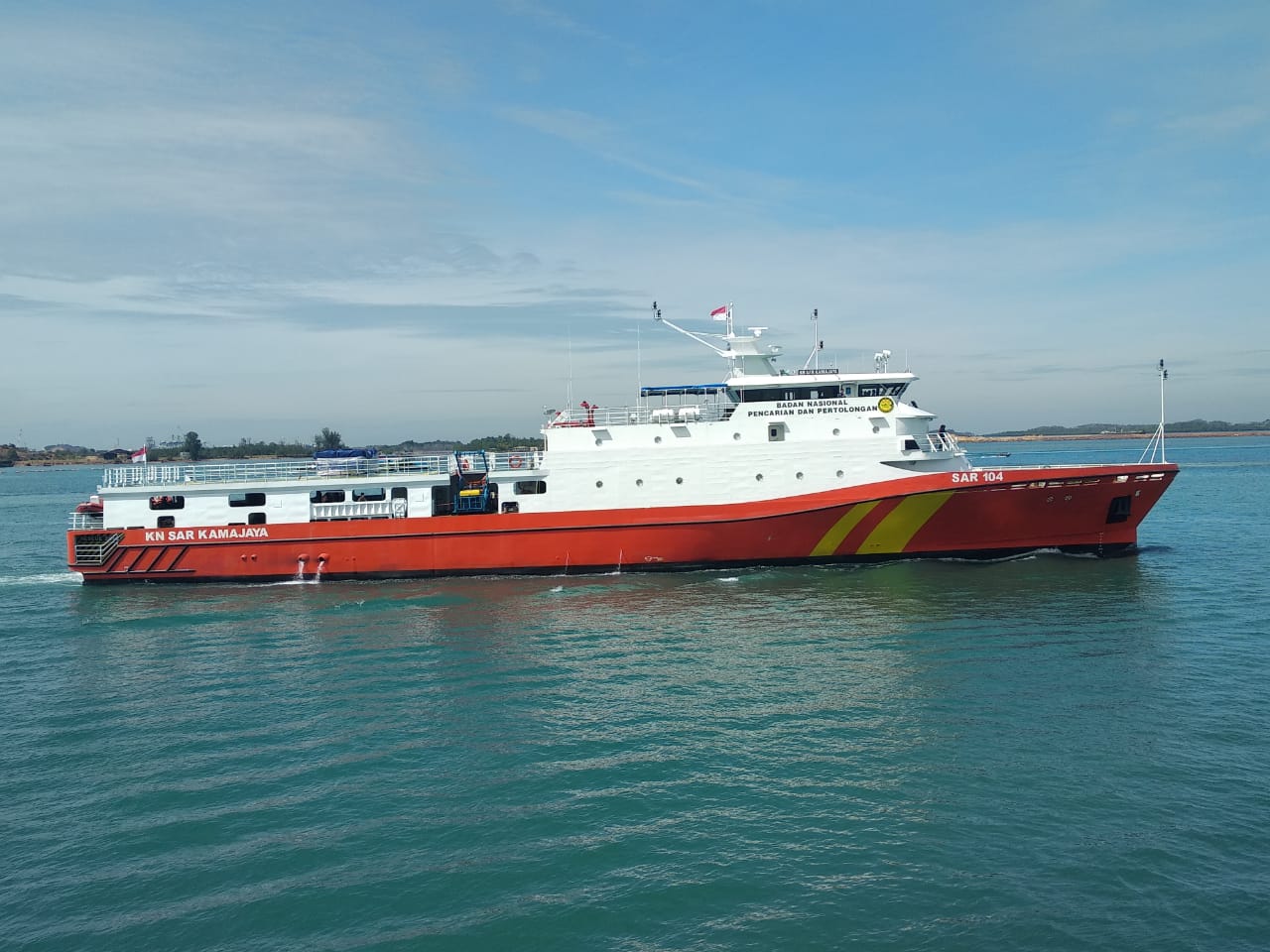 SAR 104 on sea trials powered by Cummins