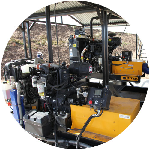 Cummins powerpacks at location on CSD Farms in Australia