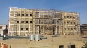 Structure work to upgrade Al-Qayara Hospital in Mosul, Iraq. 