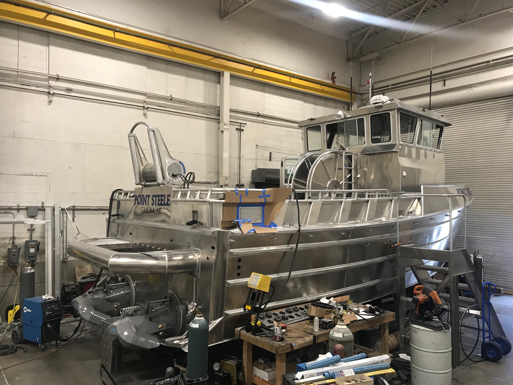 Point Steele getting the finishing touches in the Velocity Marine shop