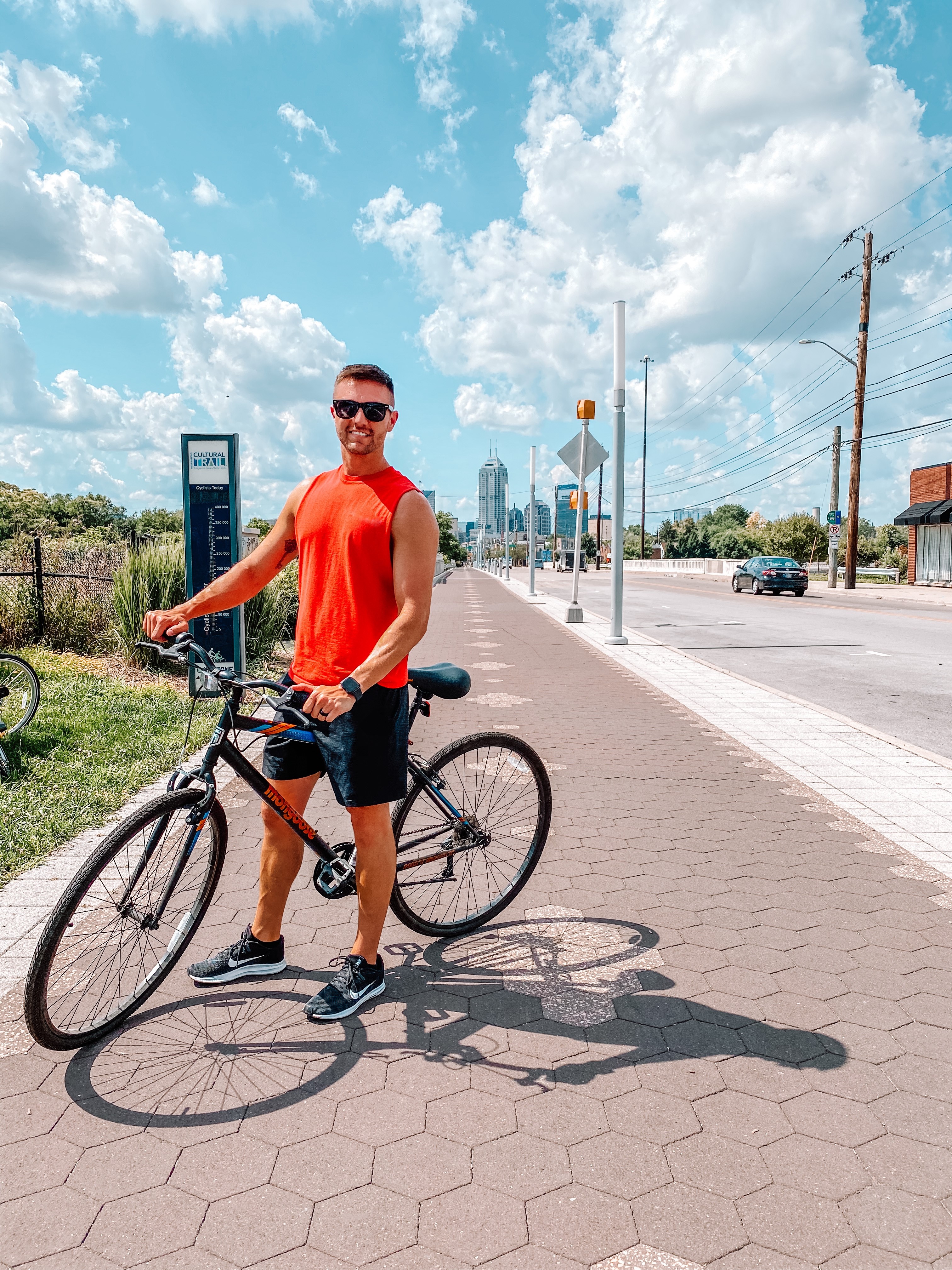 Brett and his bike in Indianapolis