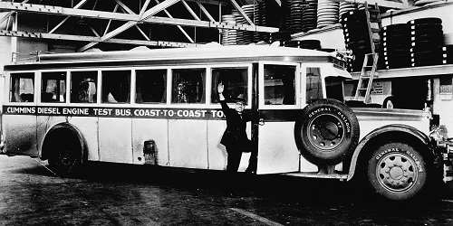 Clessie Cummins takes off on a barnstorming tour to promote Cummins