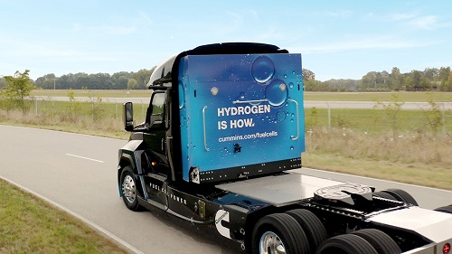 Cummins' concept hydrogen fuel cell powered truck