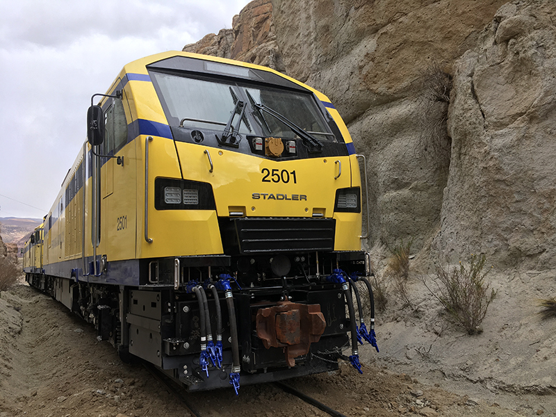 Stadler Cummins diesel electric locomotive