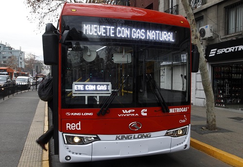 The L9N powered bus in Santiago, Chile