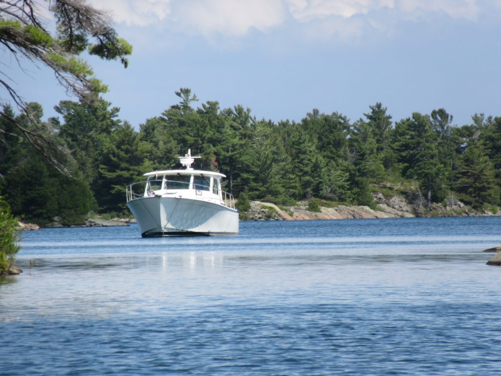 Cummins marine powered boat