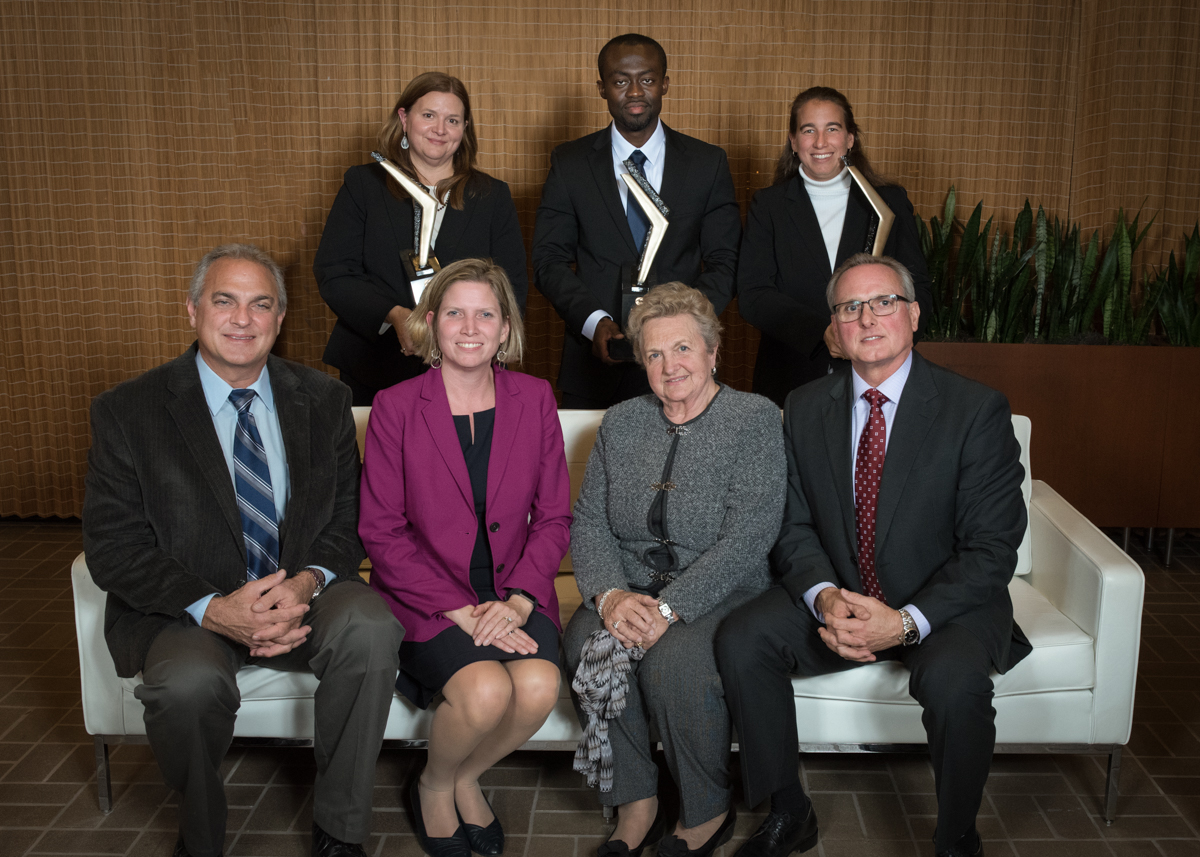 Lisa Farrell, Kwadwo Owusu, and April Evans are joined by Jennifer Rumsey and members of the Perr family