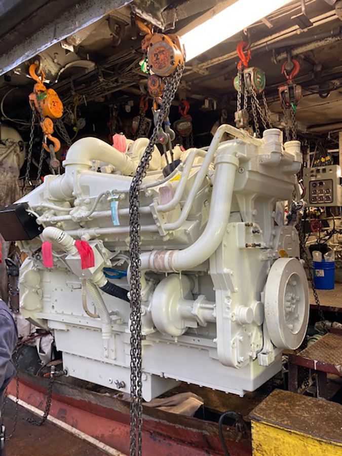 Cummins KTA38 engine ready for install