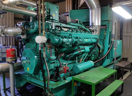 Cummins QSK60G lean-burn gas generator set cogeneration solution at TROIL Vegas Altas S.C.