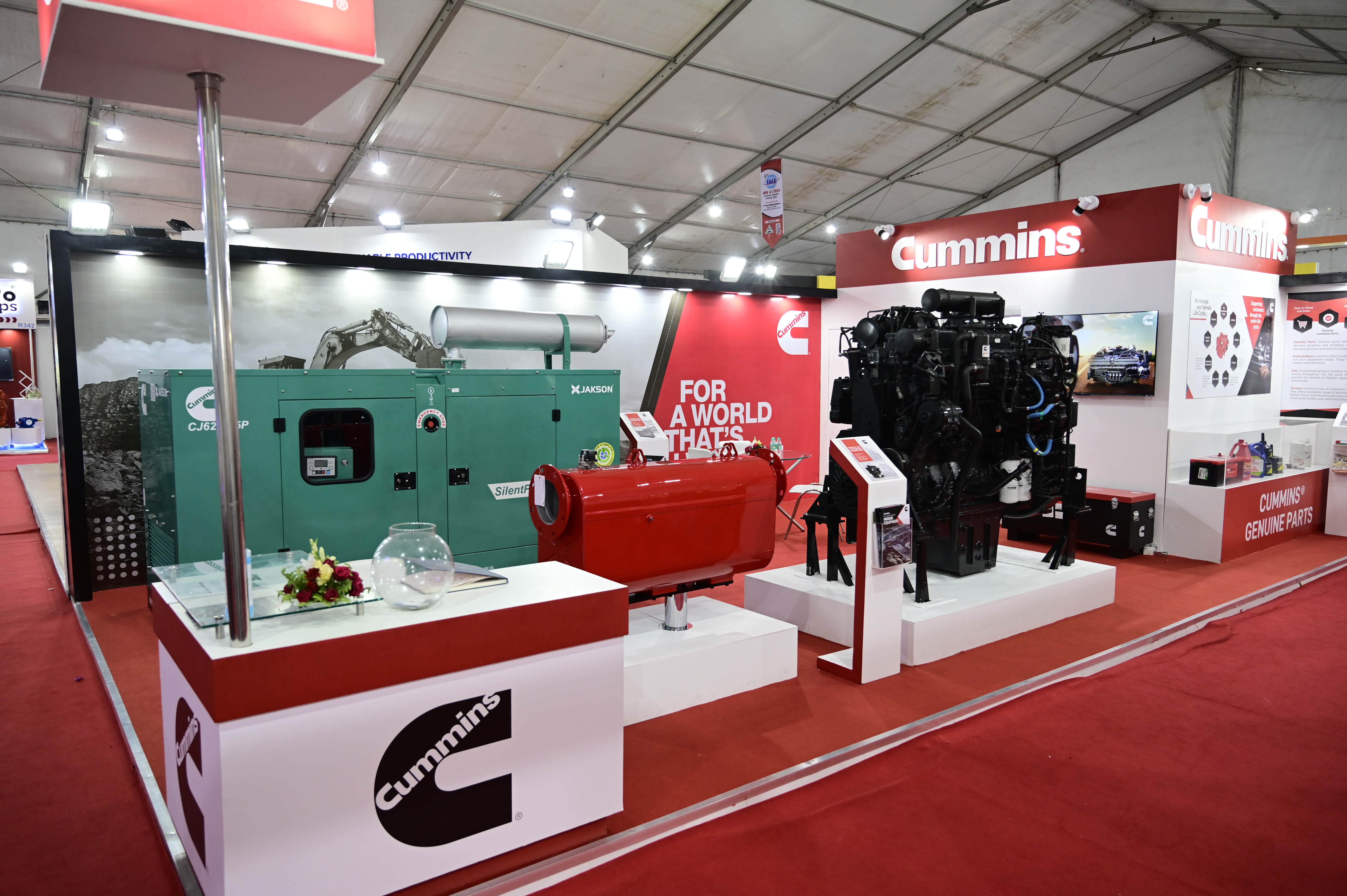 Cummins India stall at IMME 2022