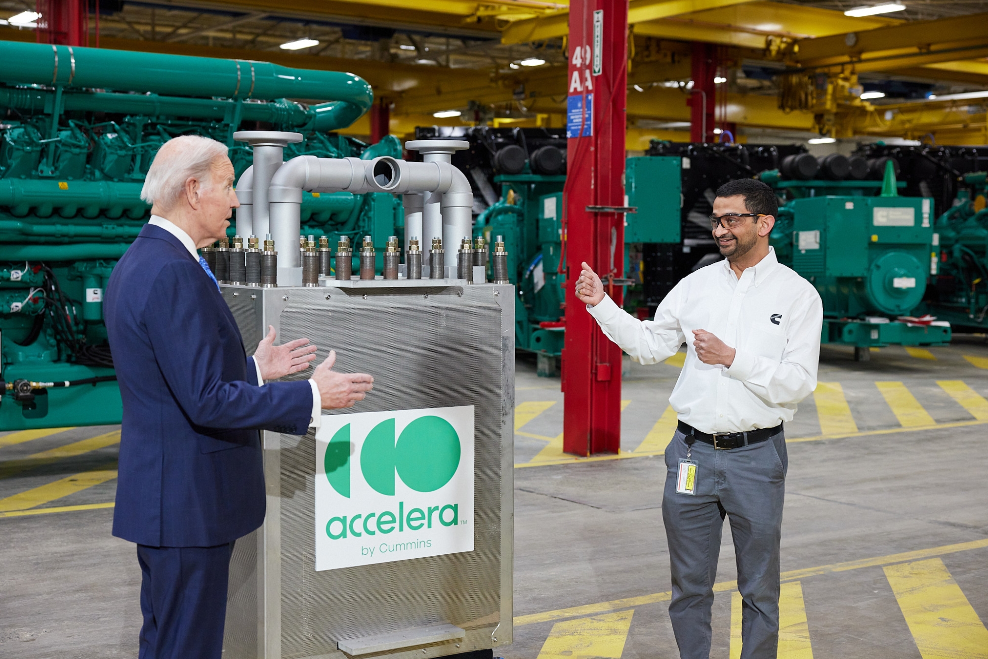 President Biden on tour of Fridley plant