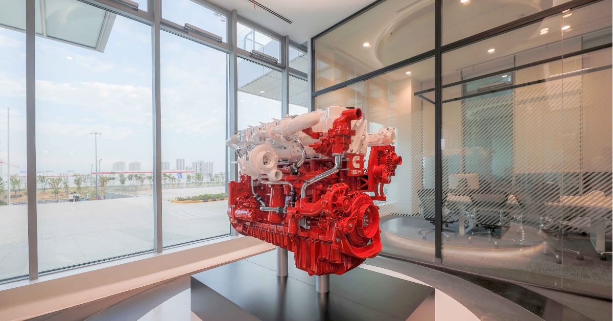 H2 engine in showroom