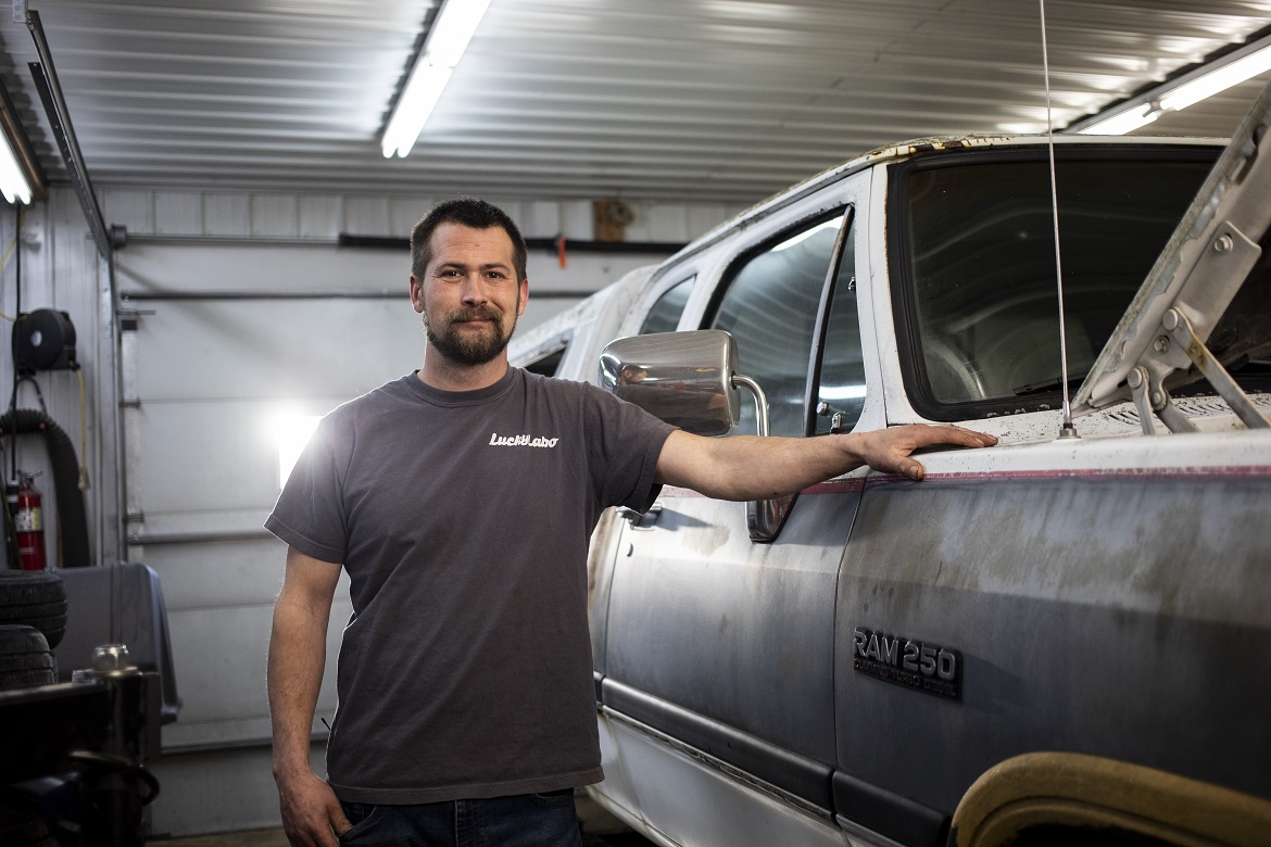 Jacob’s Dodge RAM 250 was custom-ordered by his grandfather in 1992