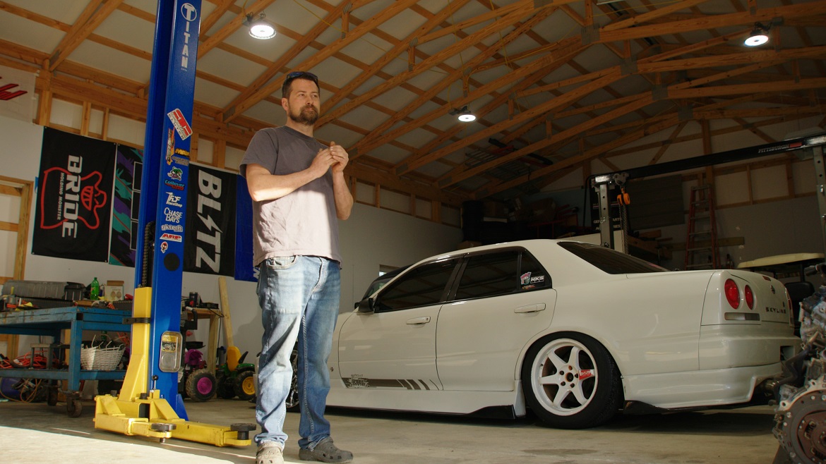 Jacob’s been using the truck to haul drift cars.