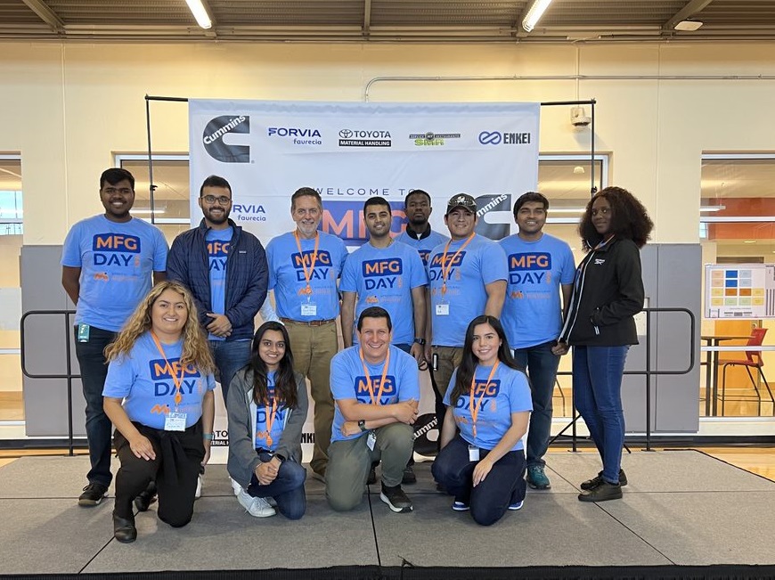 Cummins staff participating at Manufacturing Day.