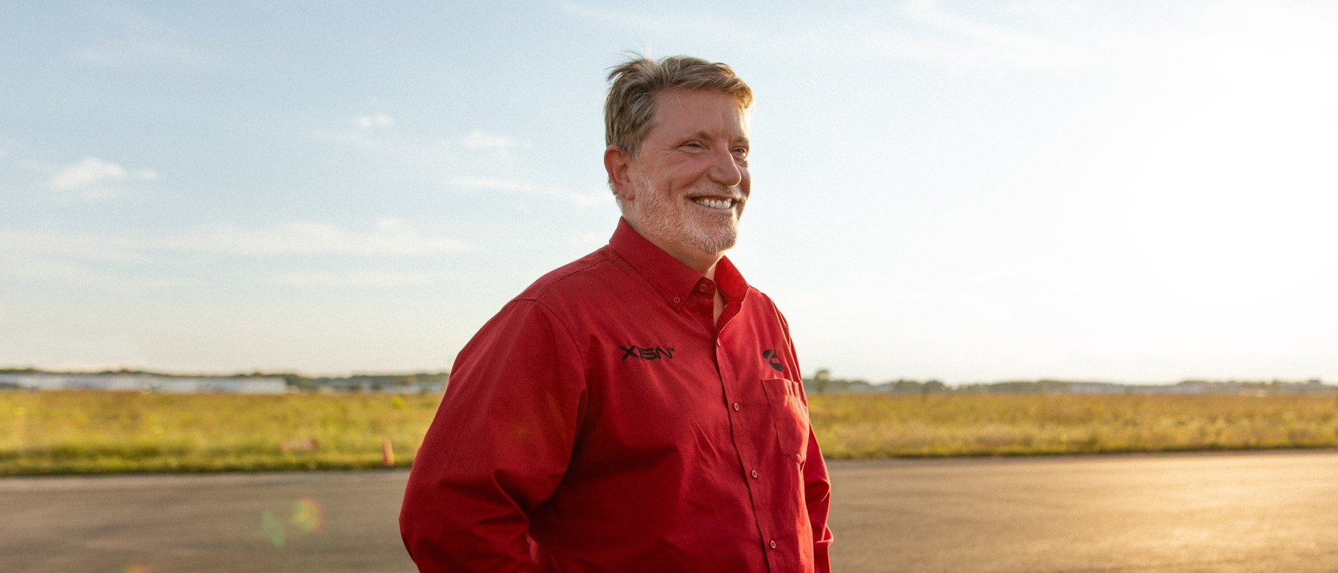 David King Smiling with a field behind him