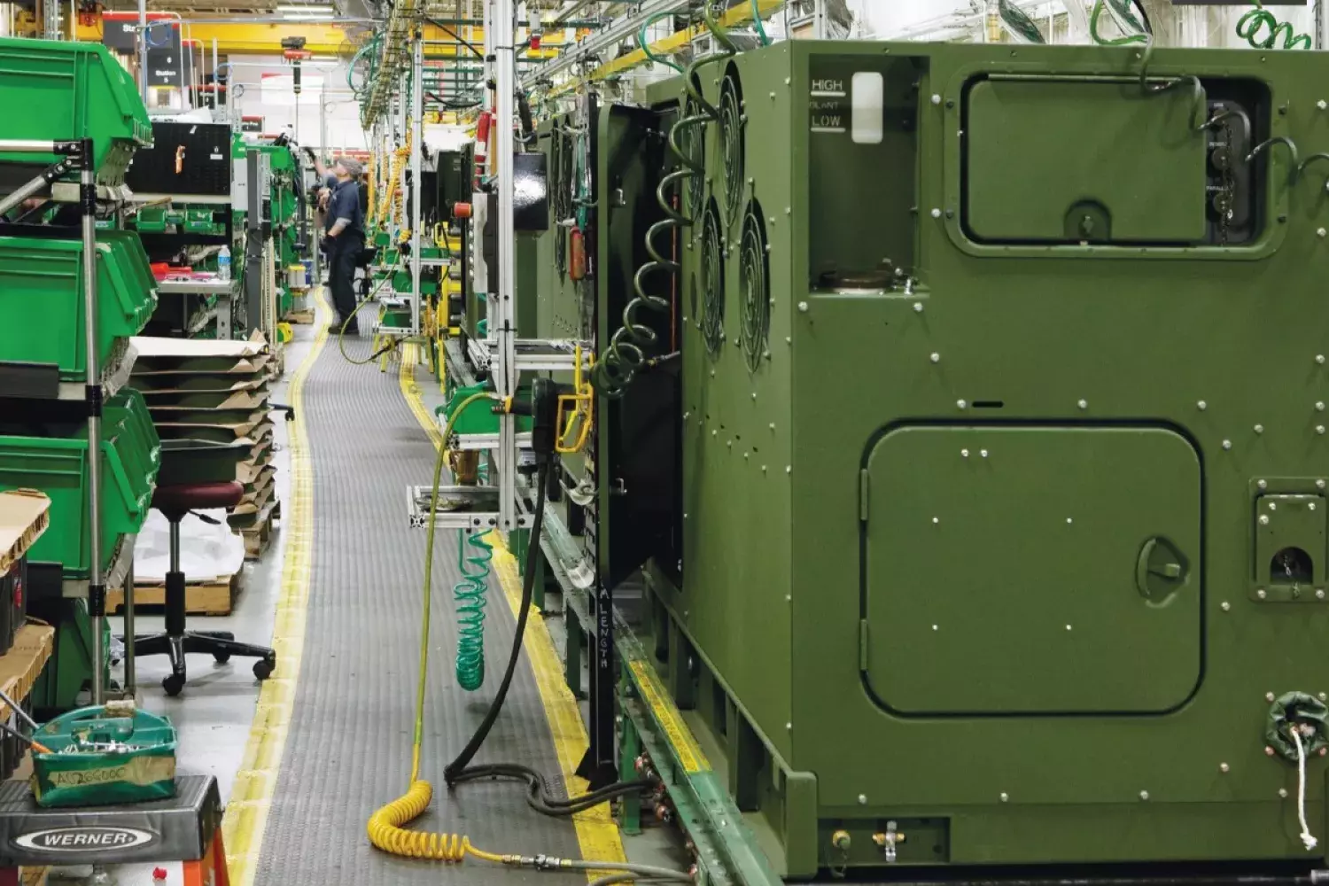 generators being built in plant