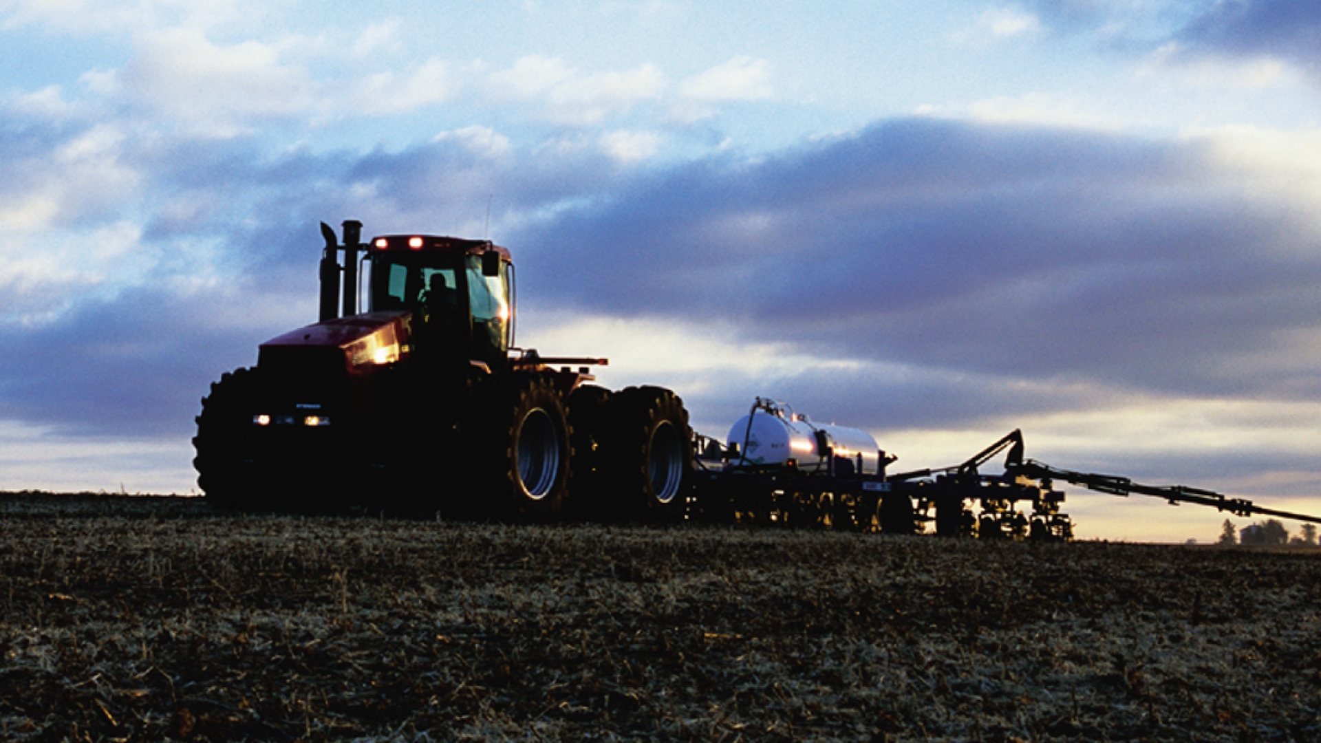 agriculture equipment in a field