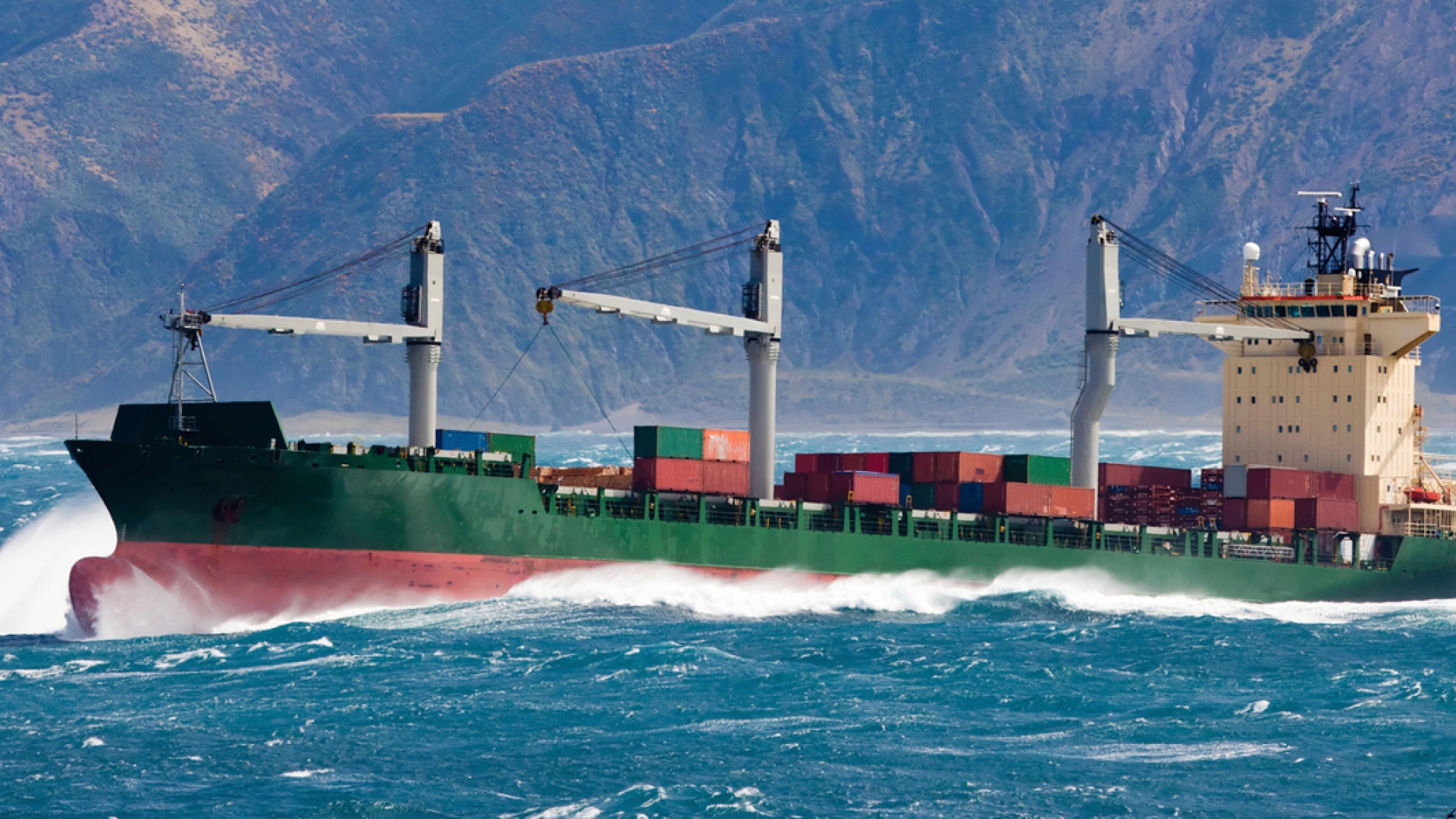 ship on the water