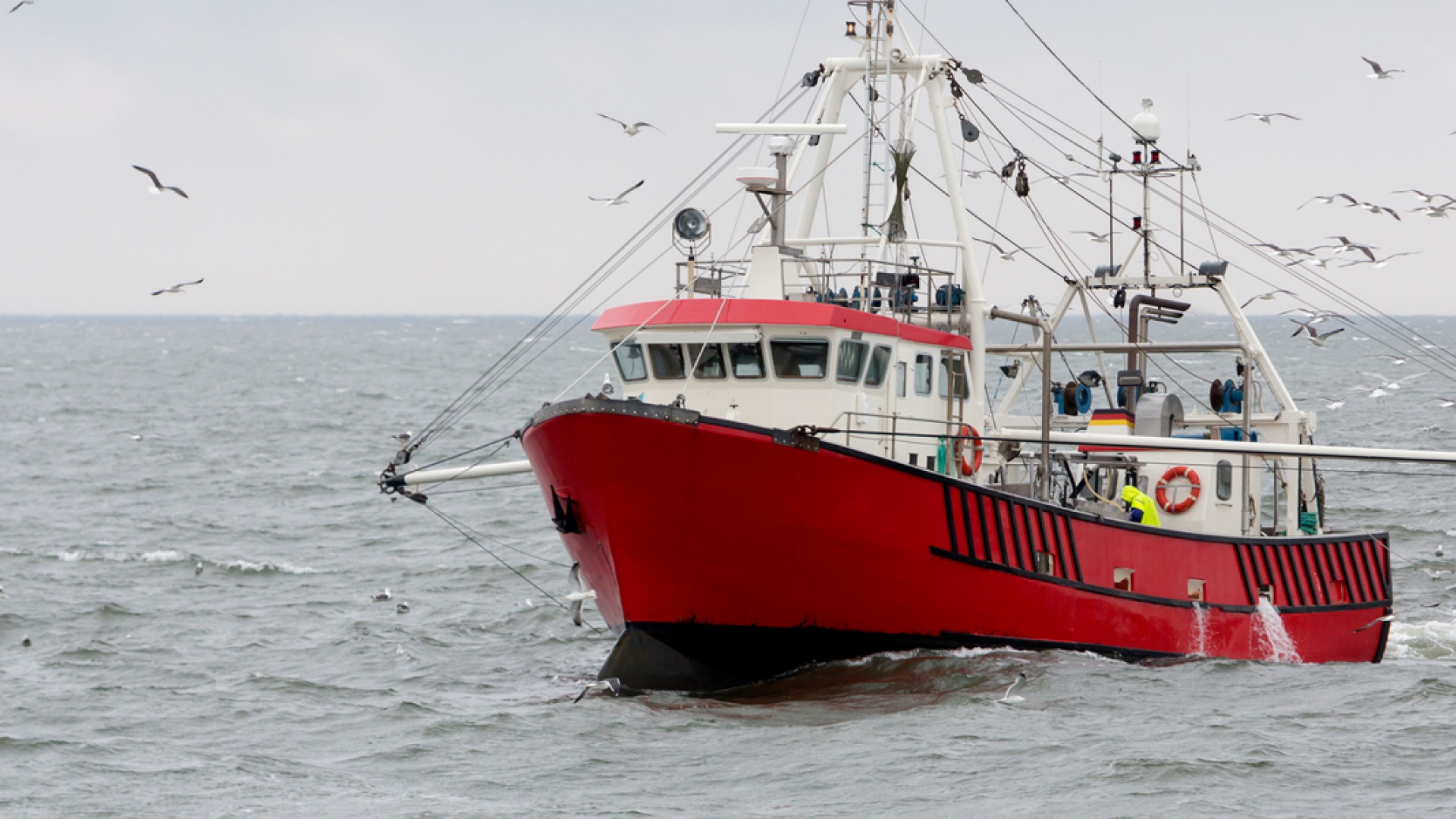 fishing vessel on the water