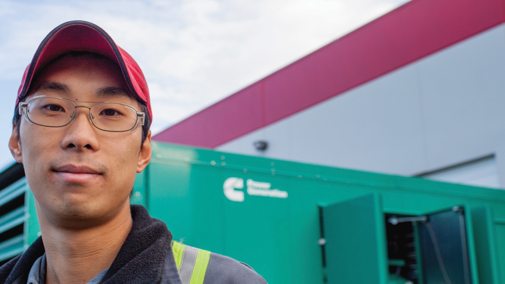 technician for on-site generator maintenance