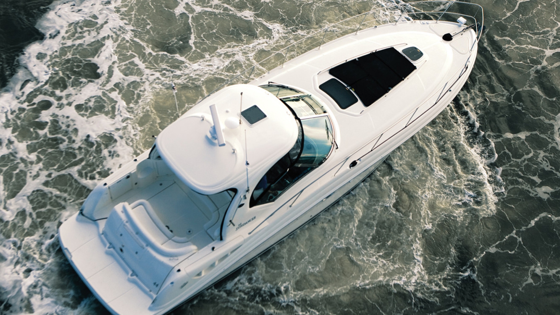 zeus-equipped boat on the water