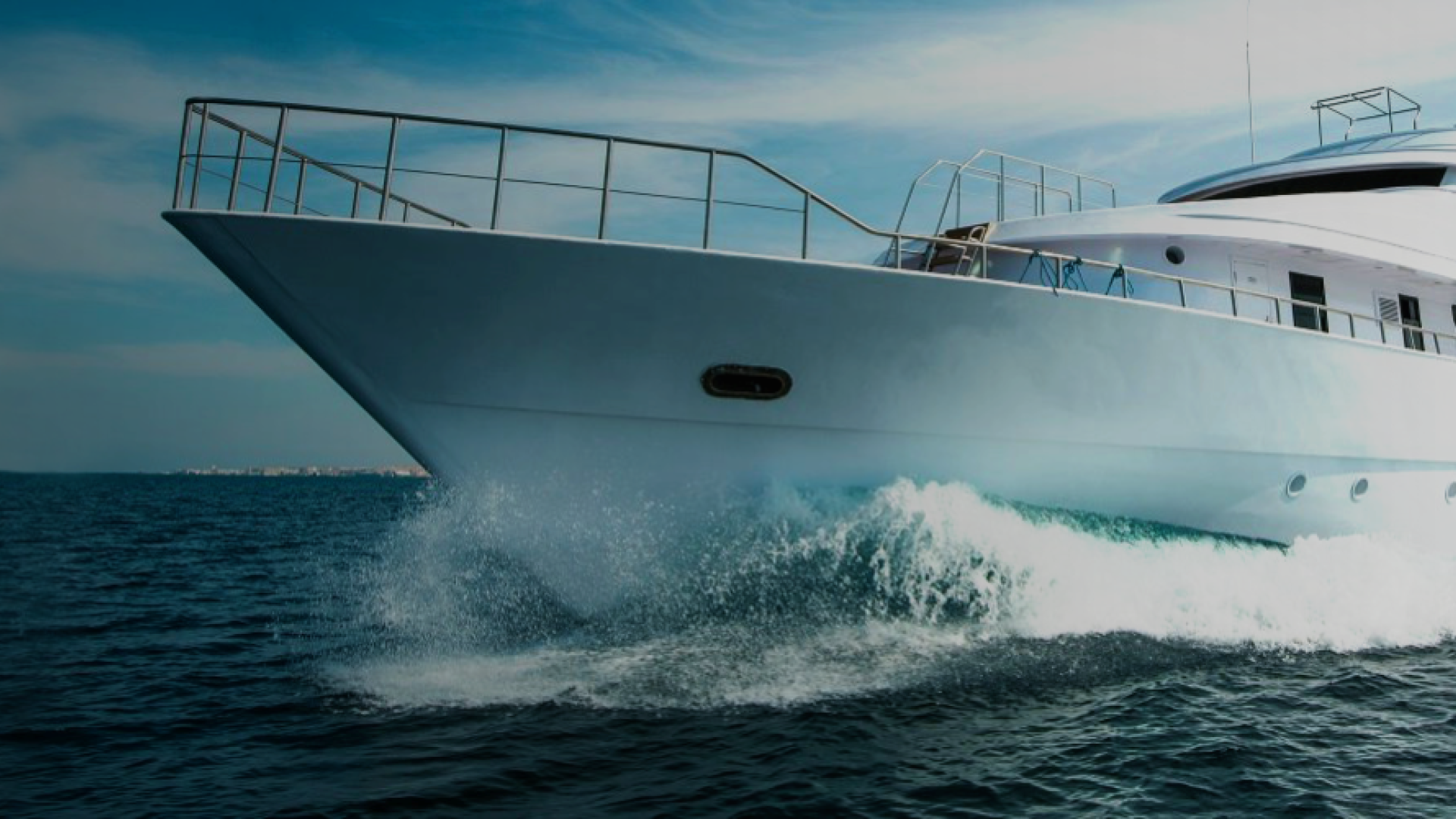 yacht exploring open water