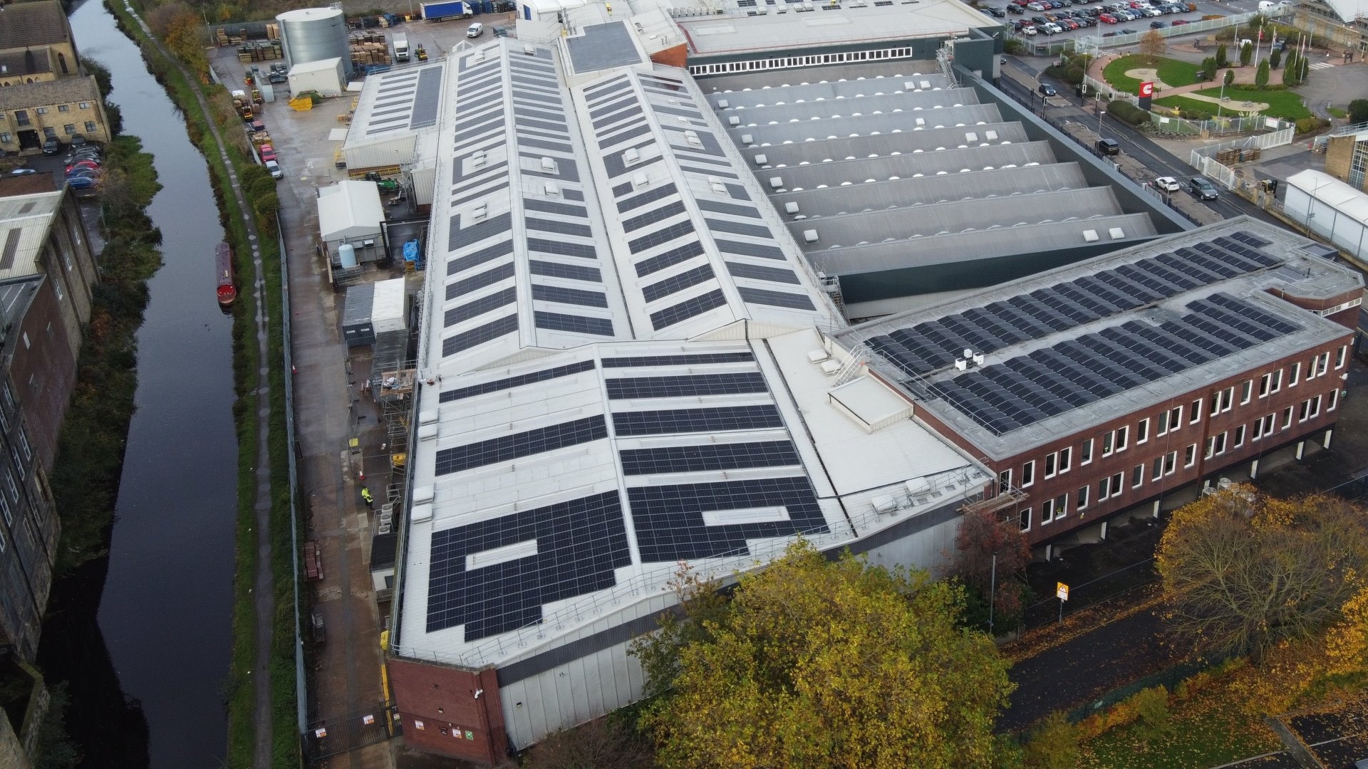 Huddersfield plant solar power