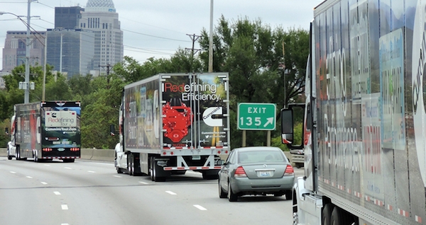 Cummins REDefining Tour 2015 driving through town