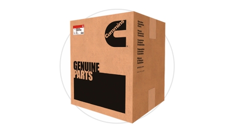 Cummins cardboard box