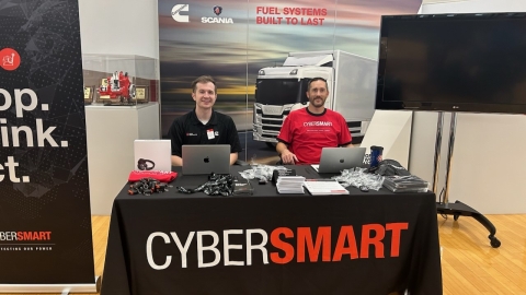 cybersecurity road show booth