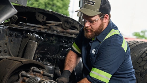 Mechanic making repairs