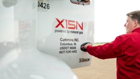 Dave opening truck door with X15N branding