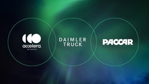 Accelera, Daimler and PACCAR logos