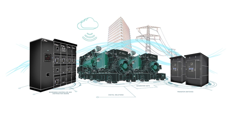 The Fridley, Minnesota (U.S.A.) site of Cummins Power Generation is backed by four 1250 kW generator sets, and uses Cummins fully integrated power systems and controls for autonomous 24/7 functionality. 