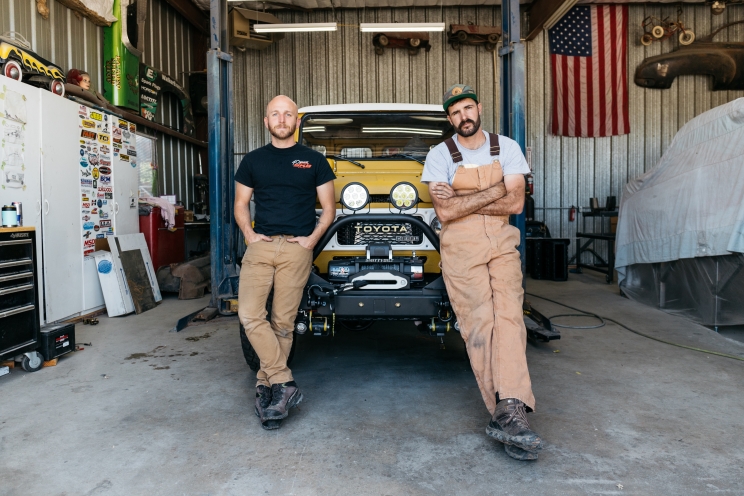 Steven Ploog (left) and Nathan Stuart (right) are taking their two re-powered classic Land Cruisers for a carbon-neutral spin to Panama. Both vehicles will be powered by R2.8 Cummins Turbo Diesel crate engines.