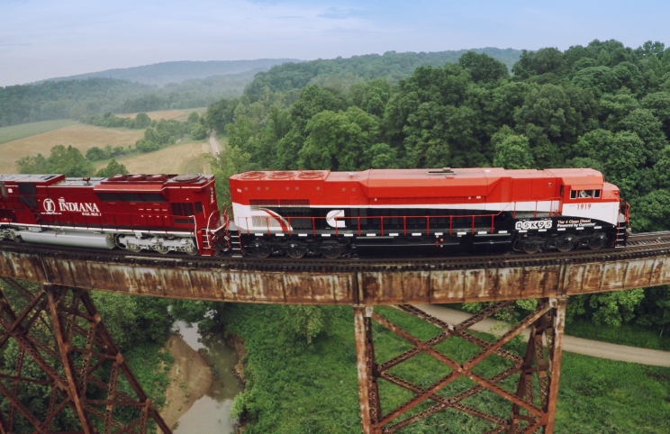 The Cummins locomotive recorded improvements in fuel economy and emissions compared to its predecessor.