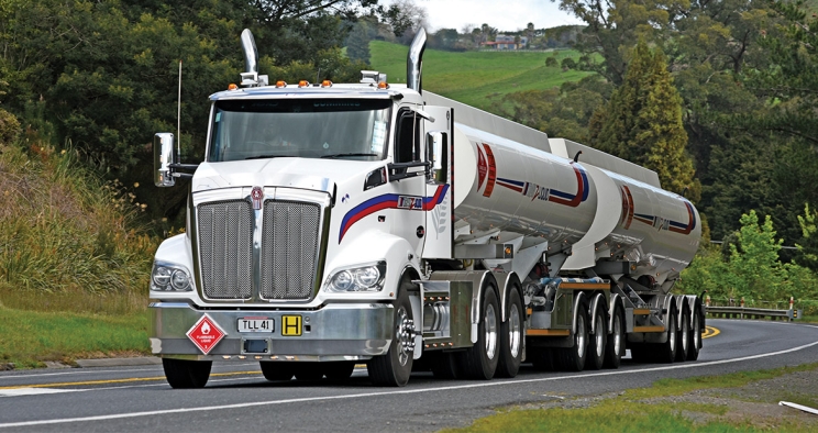 Semi on highway