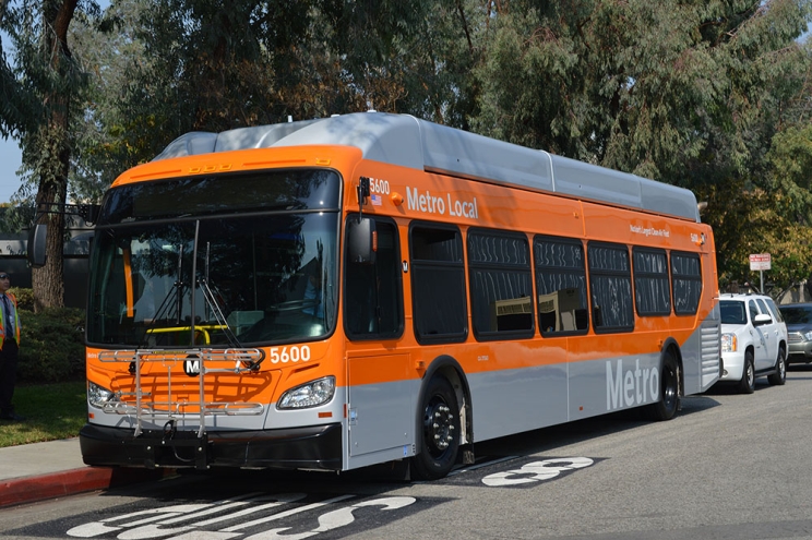 LA Metro natural gas bus