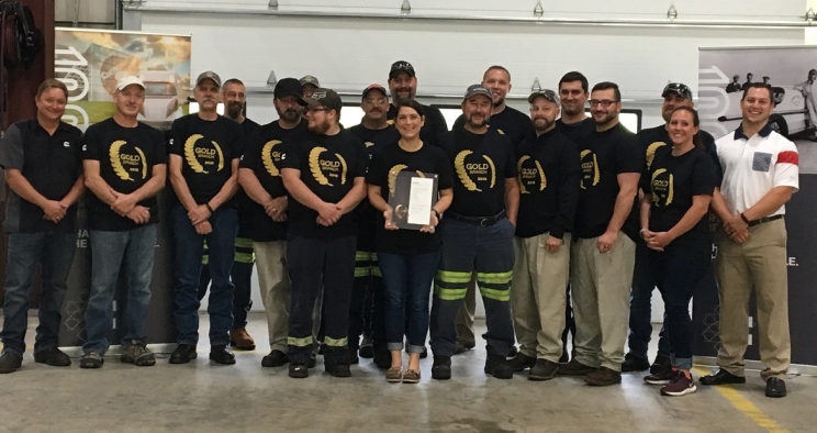 This photo of the team in Altoona, Pennsylvania, was taken last summer, before the COVID-19 pandemic hit the U.S. The team now practices social distancing and other precautions to keep employees safe.