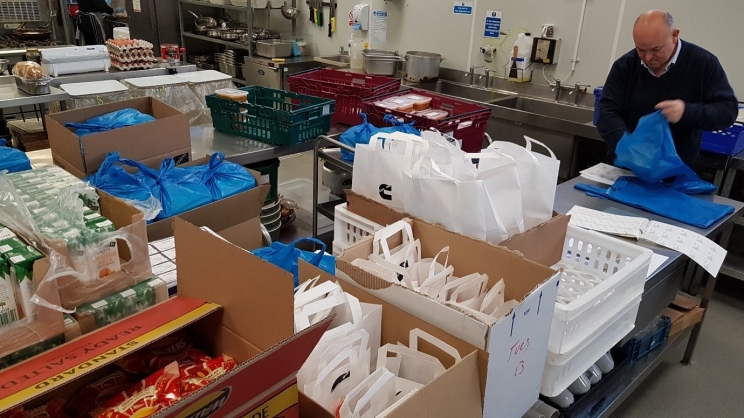 The canteen staff at the Daventry Engine Plant is now making lunches for disadvantaged youth in the community.