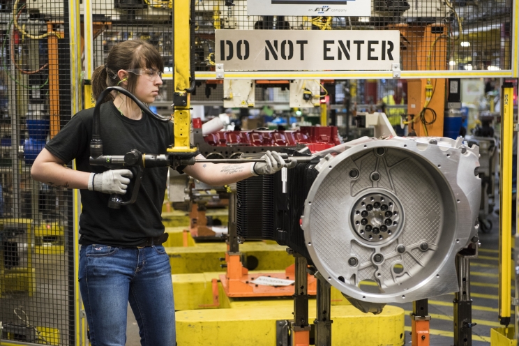 The Cummins X12 and X15 engines, made at the Jamestown Engine Plant, shown here, in Jamestown, New York (U.S.), helped propel the company to record earnings in 2018. 