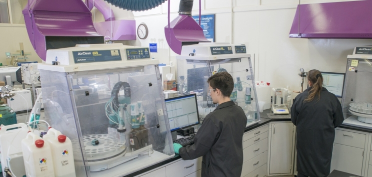 The Material Science Lab at the Cummins Technical Center.