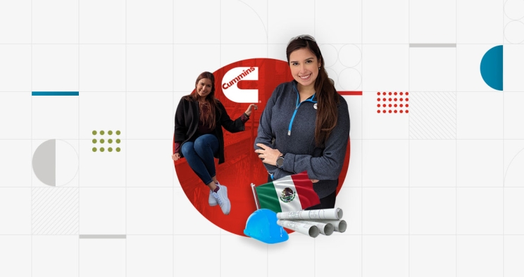Employee standing with arms crossed