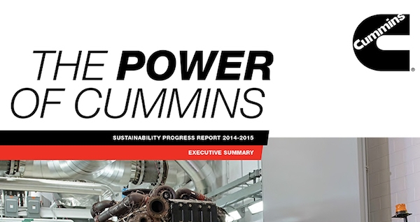 Cummins 2014-2015 Sustainability Report