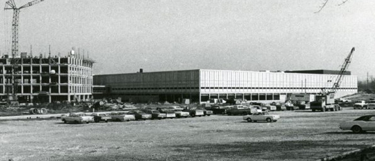 Cummins Technical Center 1960s construction photo