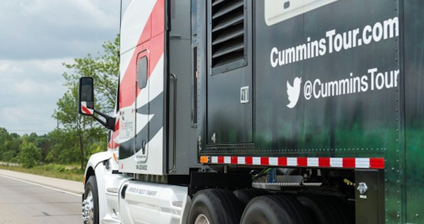 cummins tour truck cub and front trailer