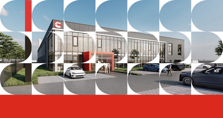 A rendering of Cummins facility in Herten, Germany