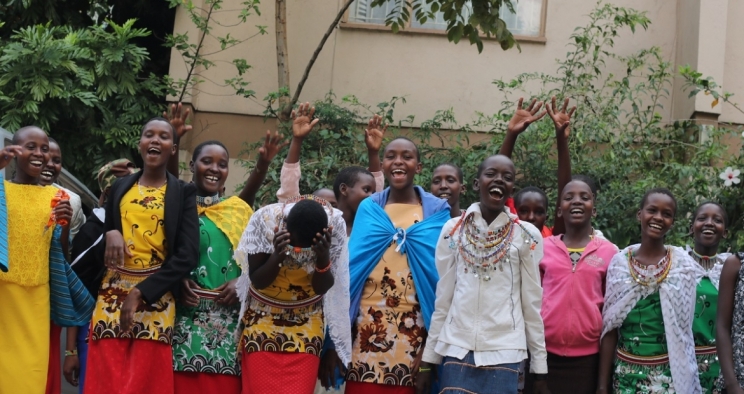 Participants in Rise Up’s Girls’ Voices Initiative in Kenya.